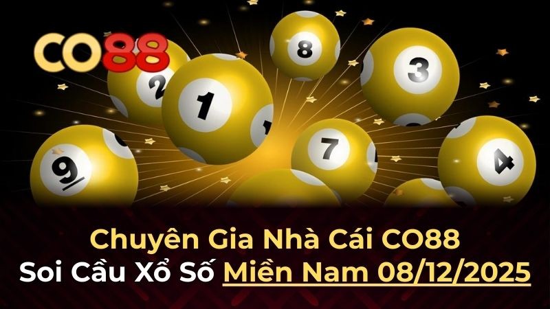 CO88 Dự đoán XSMN 8/12/2025 - Soi cầu chuyên sâu cho Thứ Hai